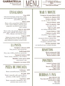 Menú del día